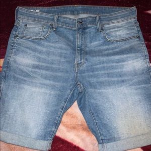 G Star Raw 3301 Slim Denim Shorts